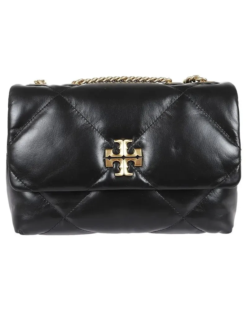 Tory Burch Hobo Bags Kira Quilted Leather Handbag schwarz Schwarz