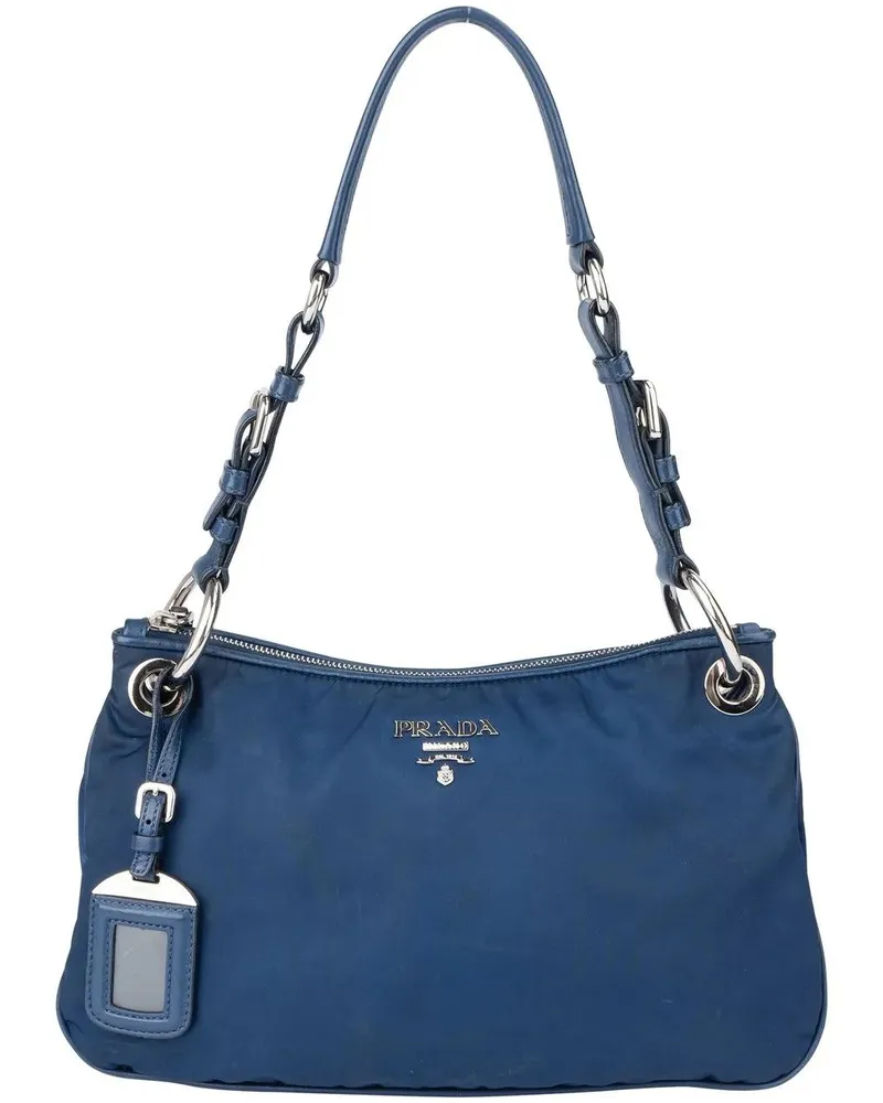 Prada Crossbody Bags  Blue Nylon City Shoulder Bag blau Blau