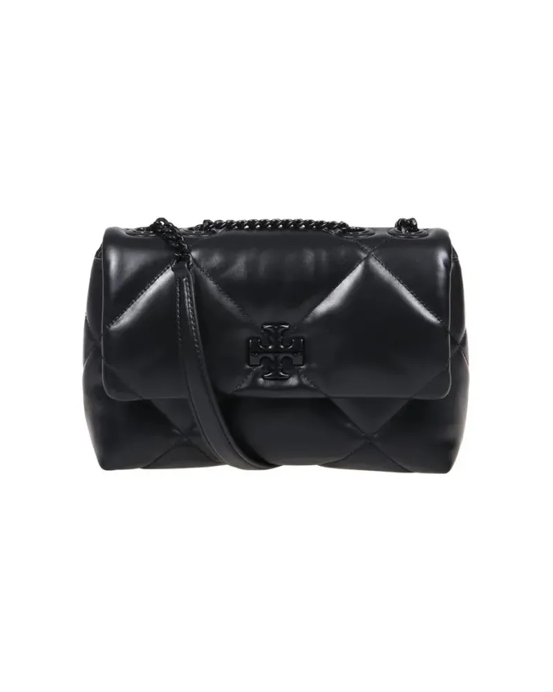 Tory Burch Hobo Bags Kira Diamond Quilt Powder Coated Small Convertible schwarz Schwarz