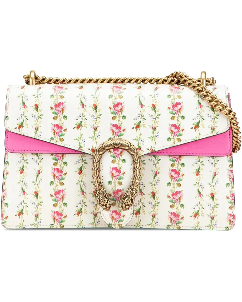 Gucci Hobo Bags Limited Edition Small Calfskin Floral Print Dionys weiß Weiß