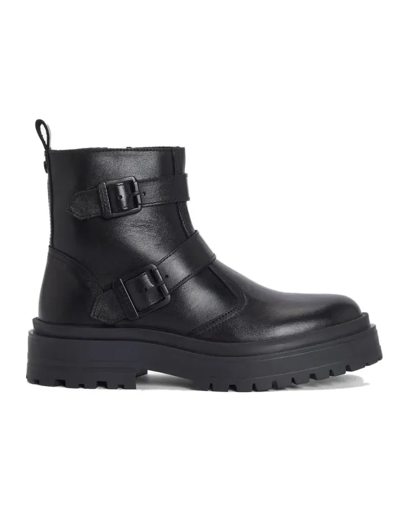 Barbour Stiefel Tasmin Double-Buckle Chelsea Boots schwarz Schwarz