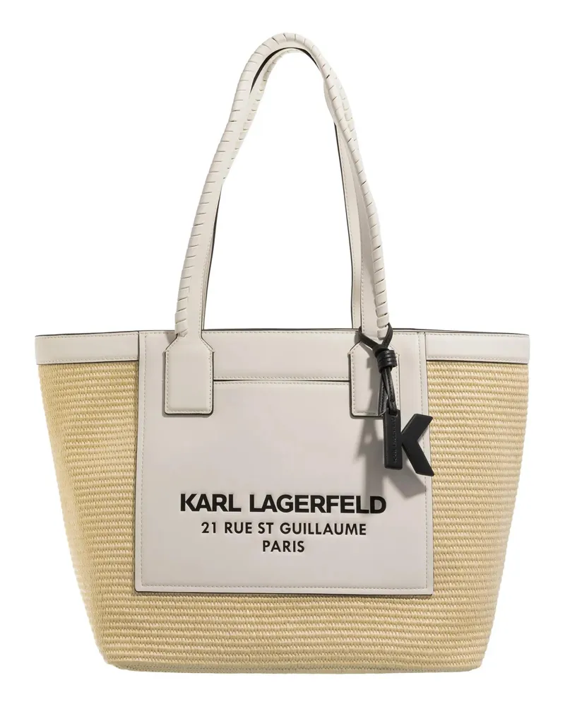 Karl Lagerfeld Shopper Rsg Raffia Lg Tote Beige