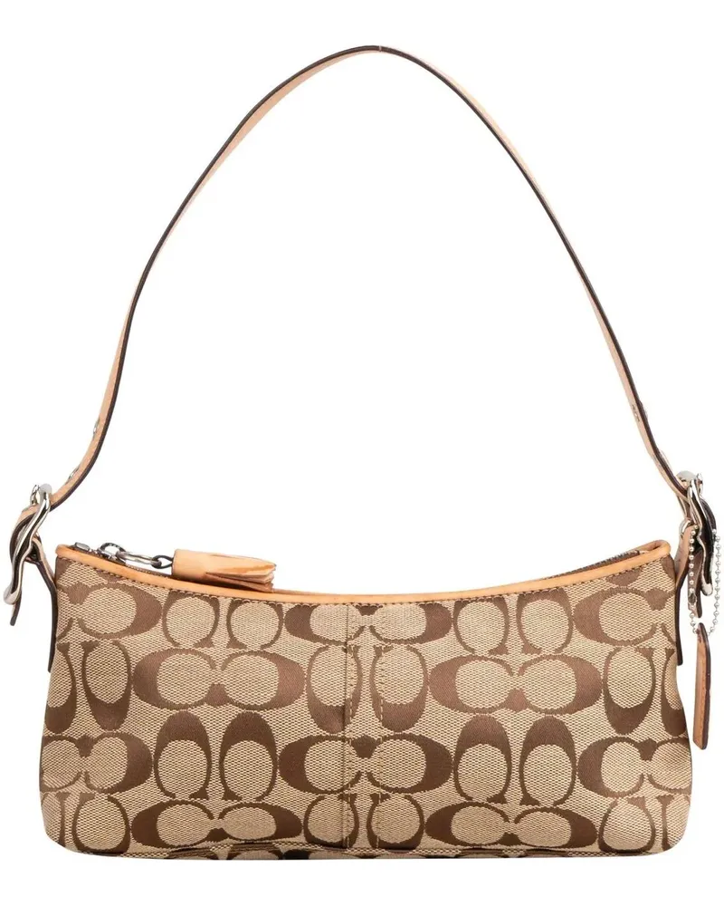 Coach Crossbody Bags  Monogram Demi Shoulder Bag braun Braun