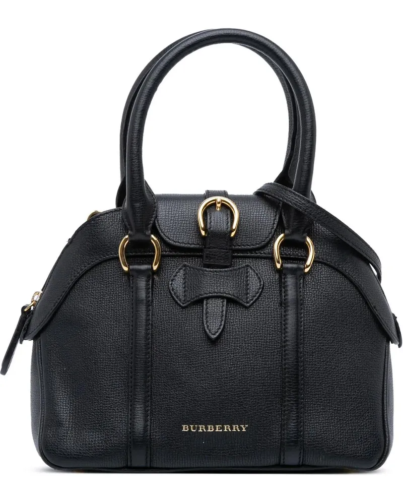 Burberry Hobo Bags Small Leather Milverton Satchel schwarz Schwarz