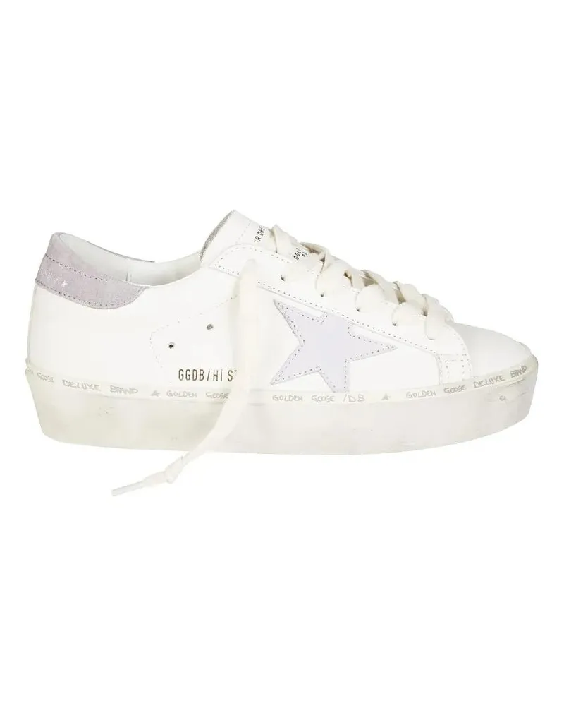Golden Goose Low-Top Sneaker Hi Star Leather Upper Sneakers weiß Weiß