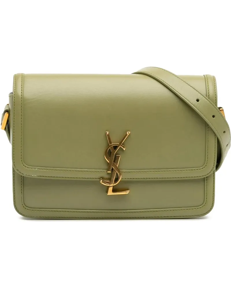 Saint Laurent Hobo Bags Medium Leather Solferino Satchel In Box grün Grün