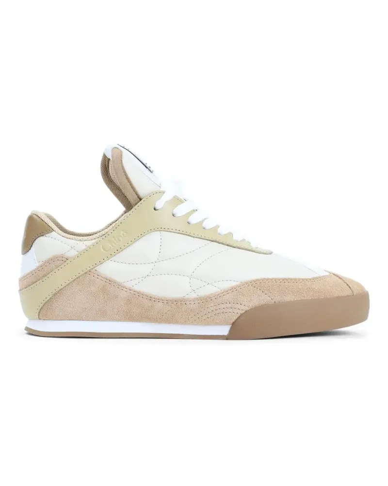 Chloé Low-Top Sneaker Leather And Suede Sneakers With Chic Silhouette beige Beige