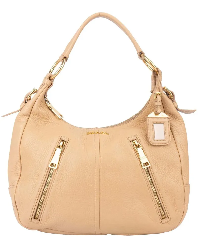 Prada Crossbody Bags  Calf Leather Vitello City Hobo Bag bunt Bunt
