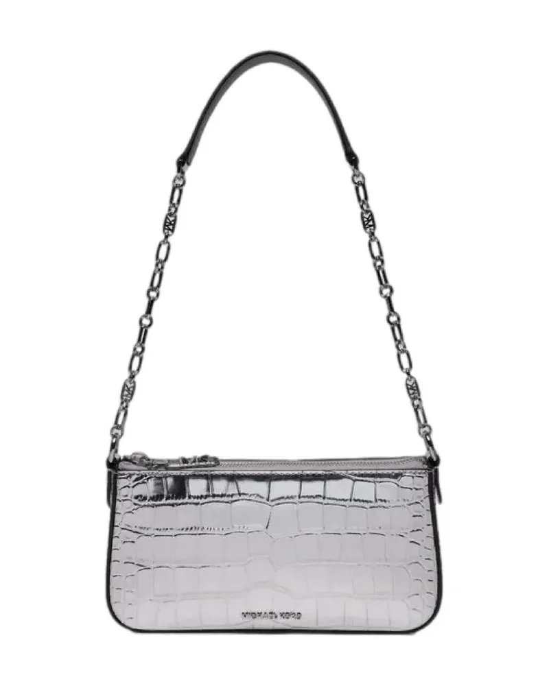 Michael Kors Hobo Bags Shoulder Bag In Croco 'Empire Medium' silberfarben 