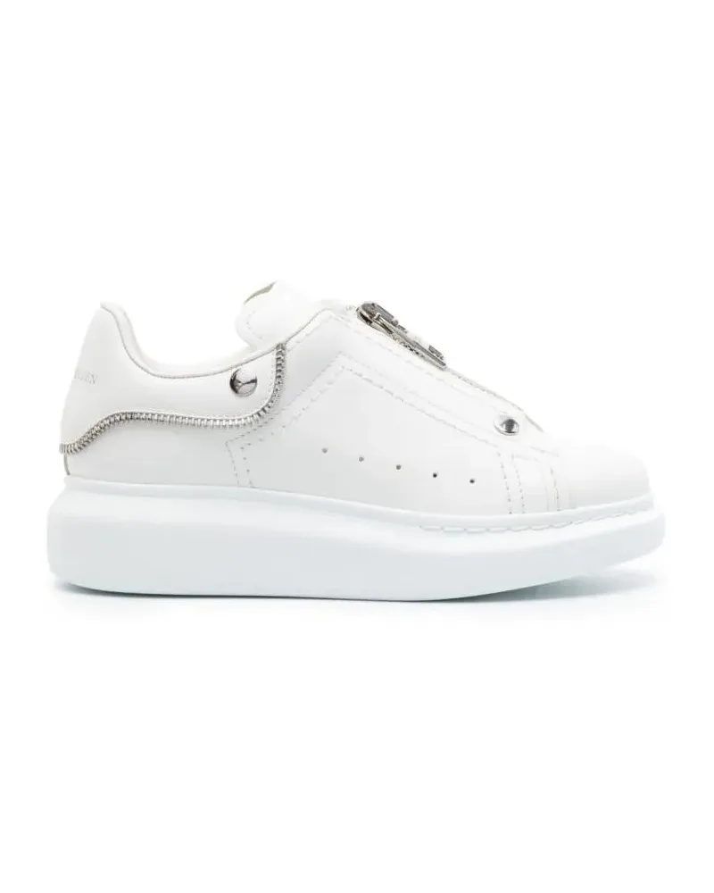 Alexander McQueen Low-Top Sneaker Larry Oversize Zip-Up Sneakers weiß Weiß