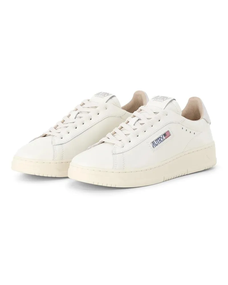 AUTRY Low-Top Sneaker Low-Top Leather Sneakers With Perforated Upper grau Grau