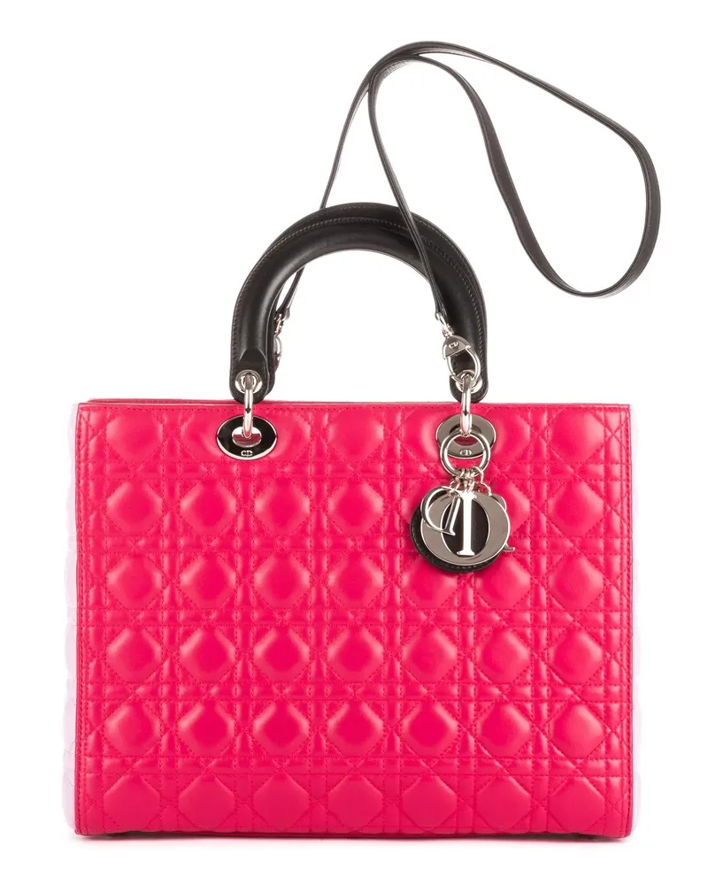 Dior Crossbody Bags Large Lady Dior Zip GM schwarz Schwarz