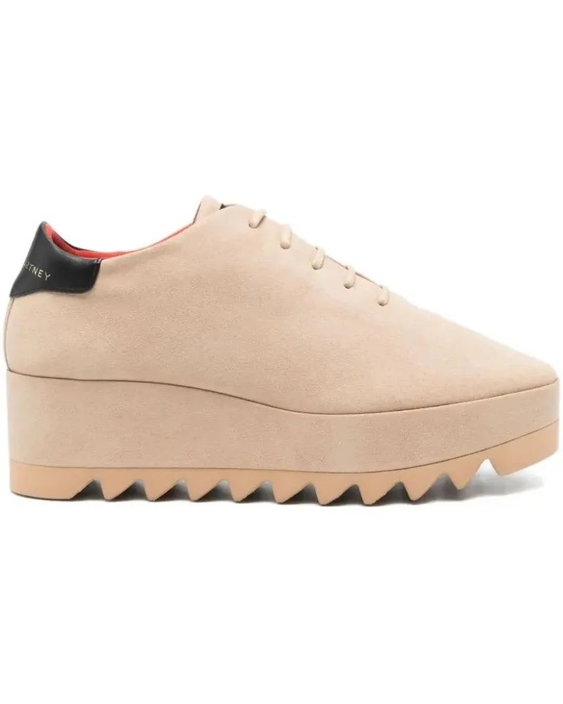 Stella McCartney Low-Top Sneaker Beige Sneakers With Platform Sole beige Beige