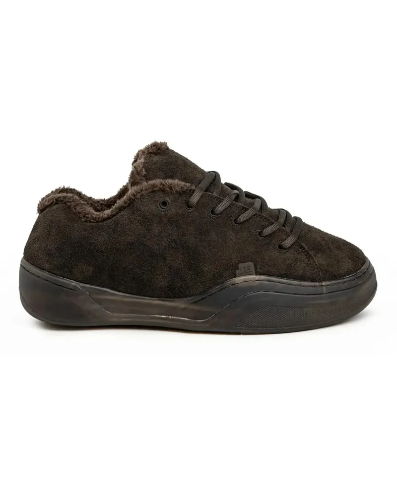 ERL Low-Top Sneaker SUEDE VAMP SNEAKERS DARK BROWN braun Braun