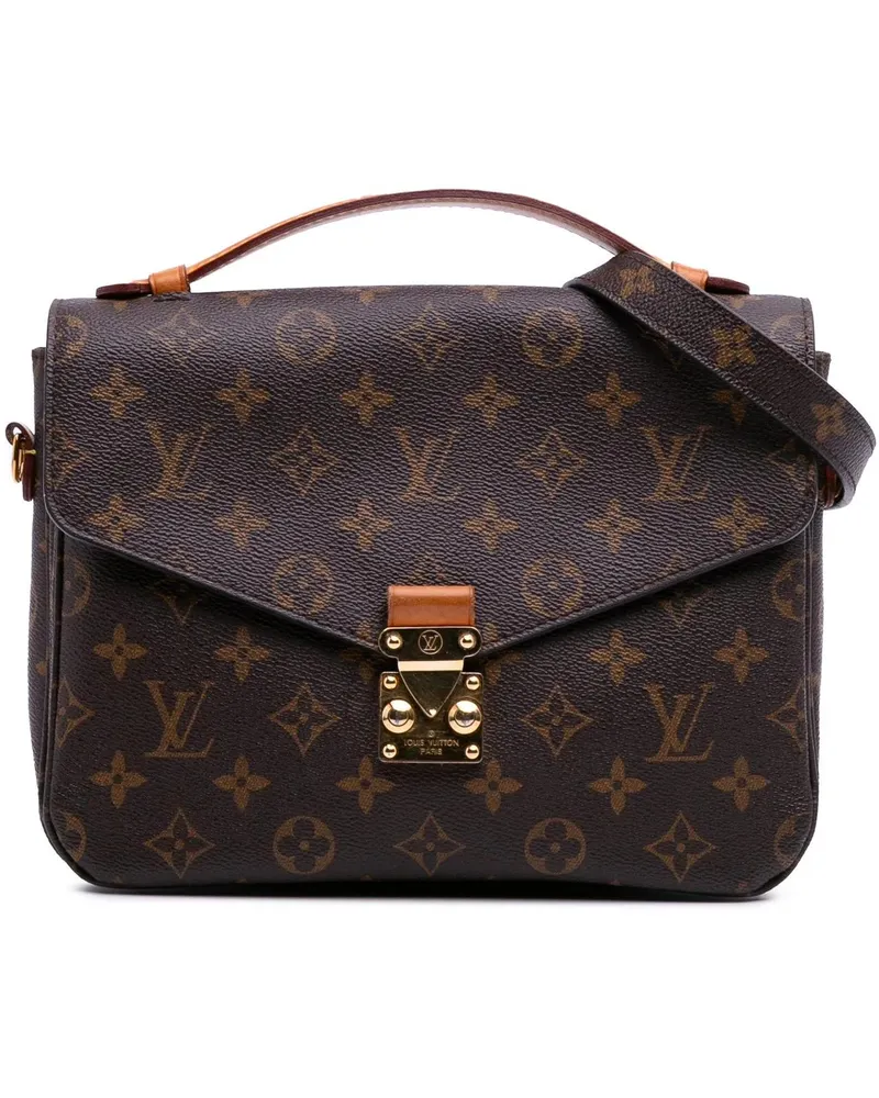 Louis Vuitton Hobo Bags 2016 Monogram Pochette Metis braun Braun