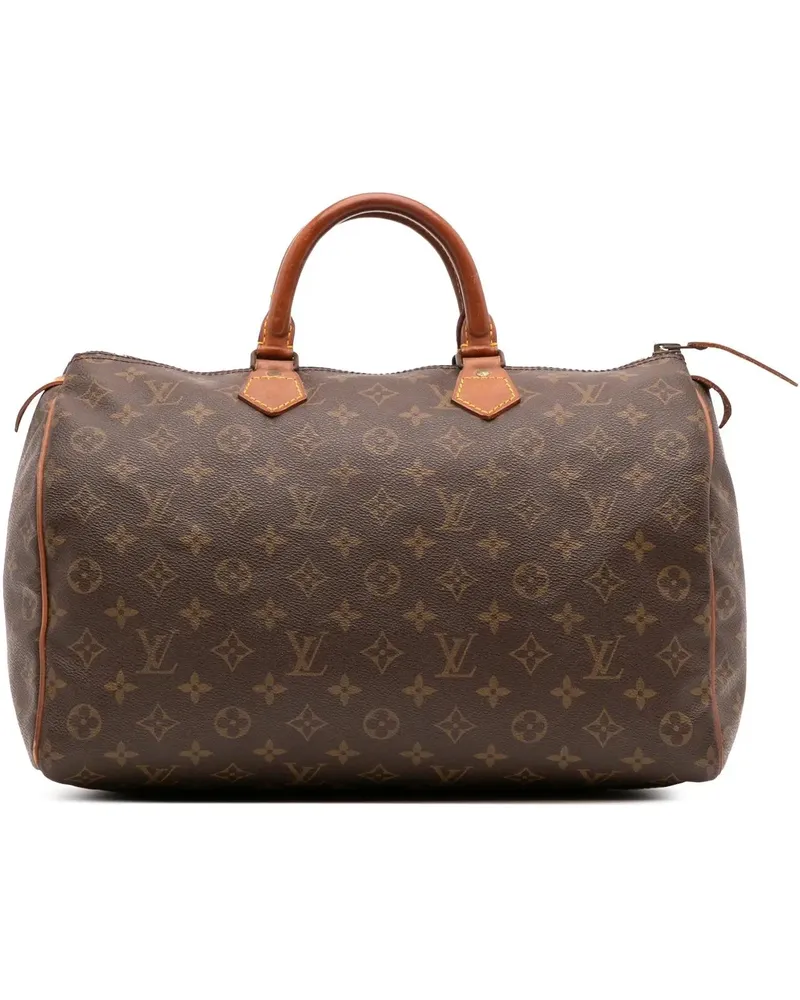 Louis Vuitton Crossbody Bags Monogram Speedy 35 braun Braun