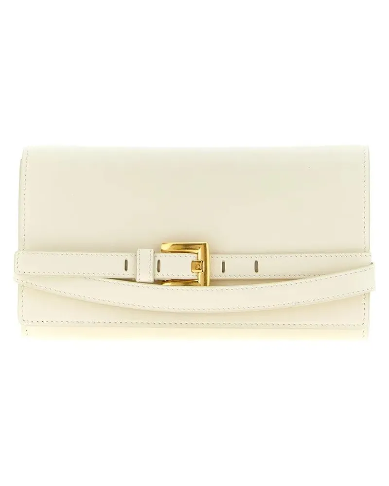 Balmain Portemonnaie 'Shuffle' Wallet On Chain weiß Weiß