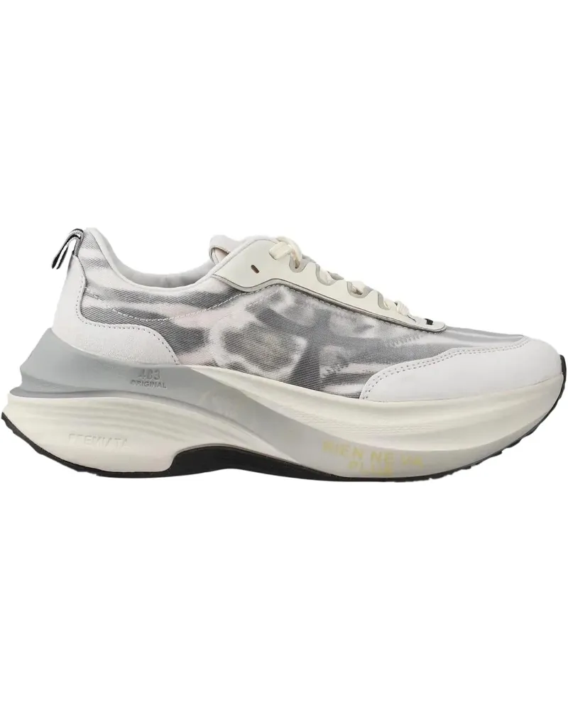 Premiata Low-Top Sneaker Dames Hill Sneaker weiß Weiß