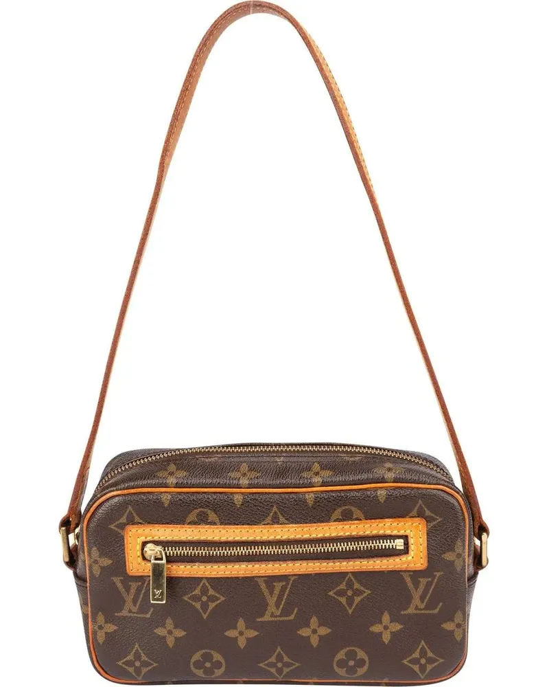 Louis Vuitton Crossbody Bags  Canvas Monogram Pochette Cite Handba braun Braun