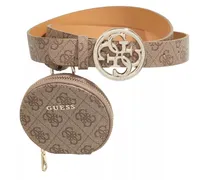 Gürtel Gift Belt + Keyring braun