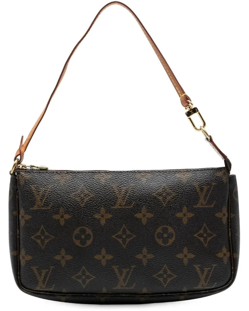 Louis Vuitton Hobo Bags Monogram Pochette Accessoires braun Braun