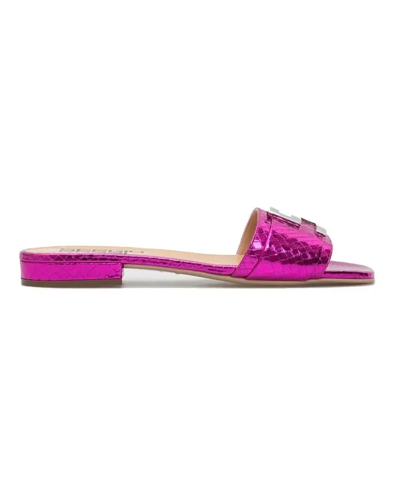 Sergio Rossi Sandalen Leather Flat Sandals pink Rosa