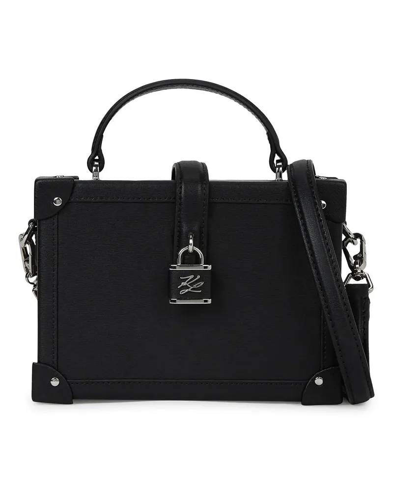 Karl Lagerfeld Crossbody Bags K/Autograph Trunk Bag mit Vorhängeschloss schwarz Schwarz
