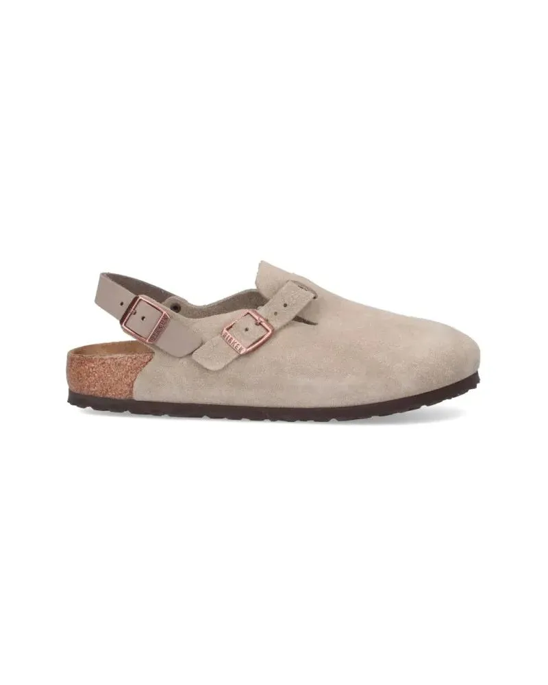 Birkenstock Slipper & Pantoletten "Tokio" Mules – Taupe Suede beige Beige