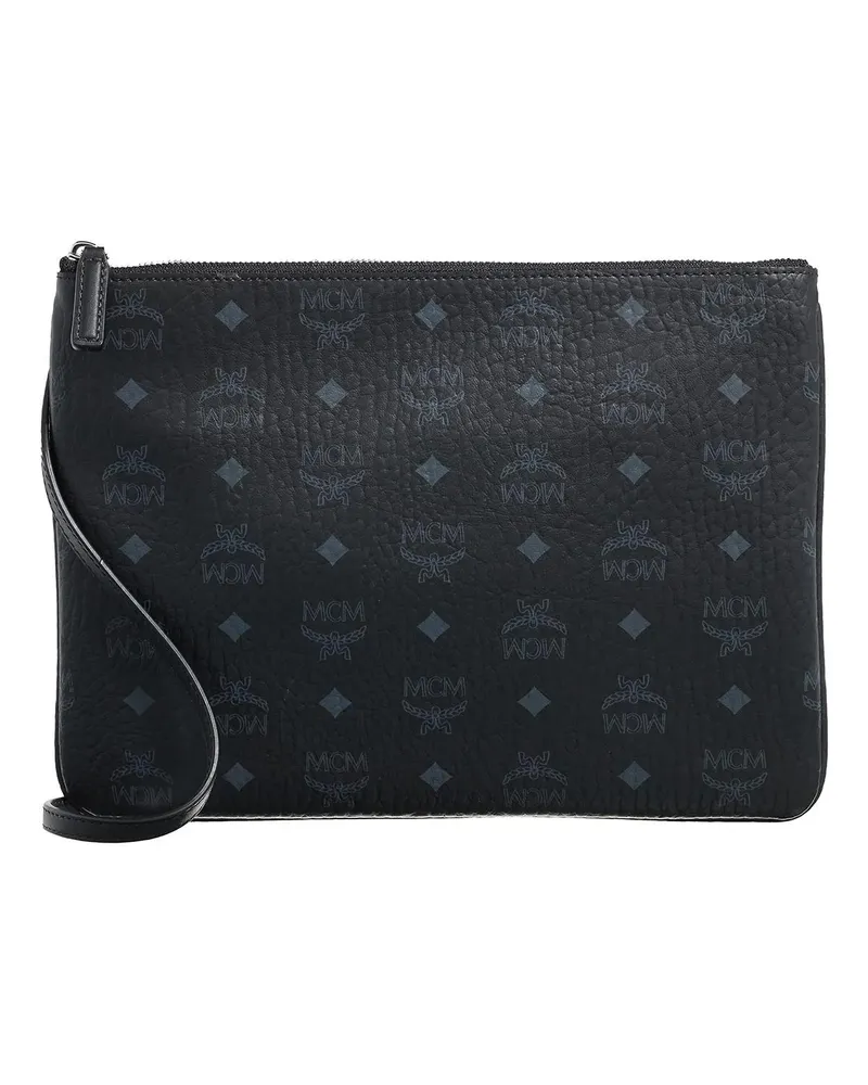 MCM Pochettes Aren Vi Flat Pouch Med Bk One Size schwarz Schwarz