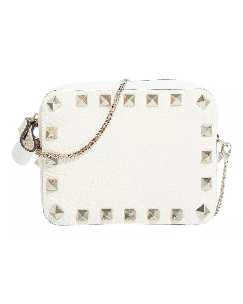 Valentino Garavani Crossbody Bags Leather Logo Shoulder Bag creme Creme