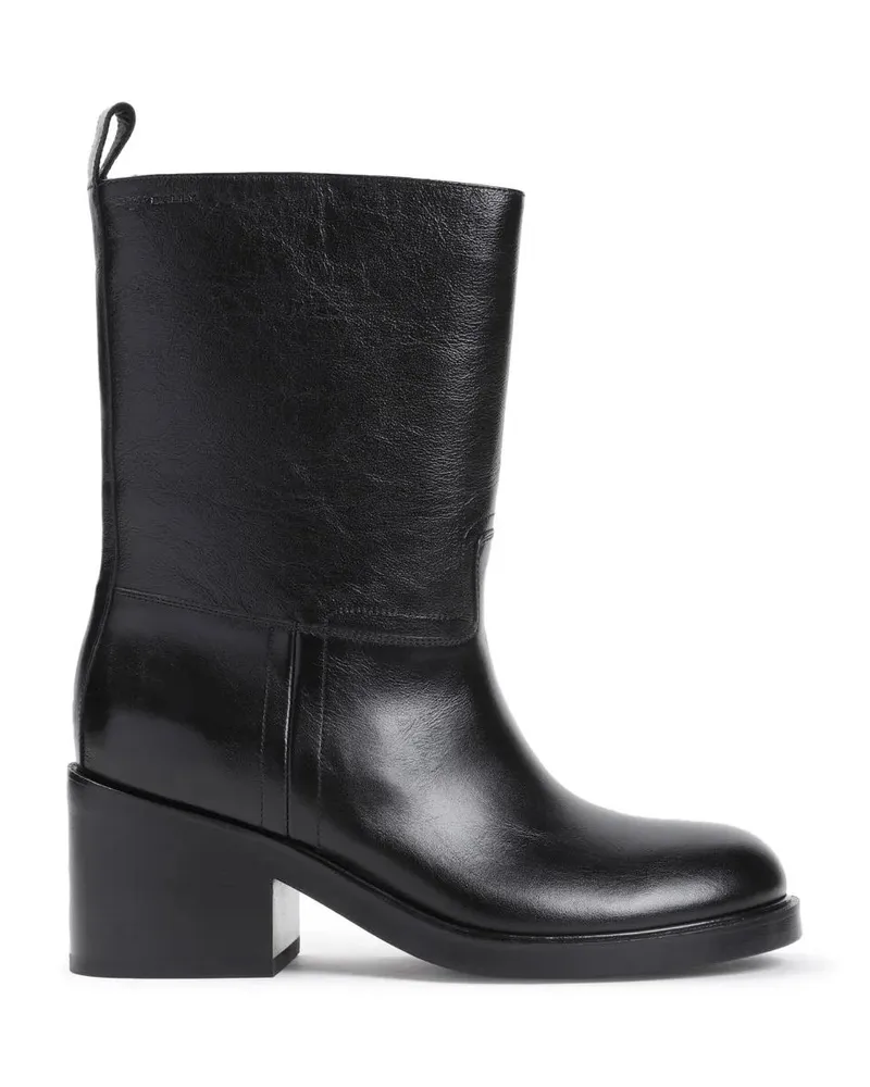 Bally Stiefel Black Ankle Boots schwarz Schwarz