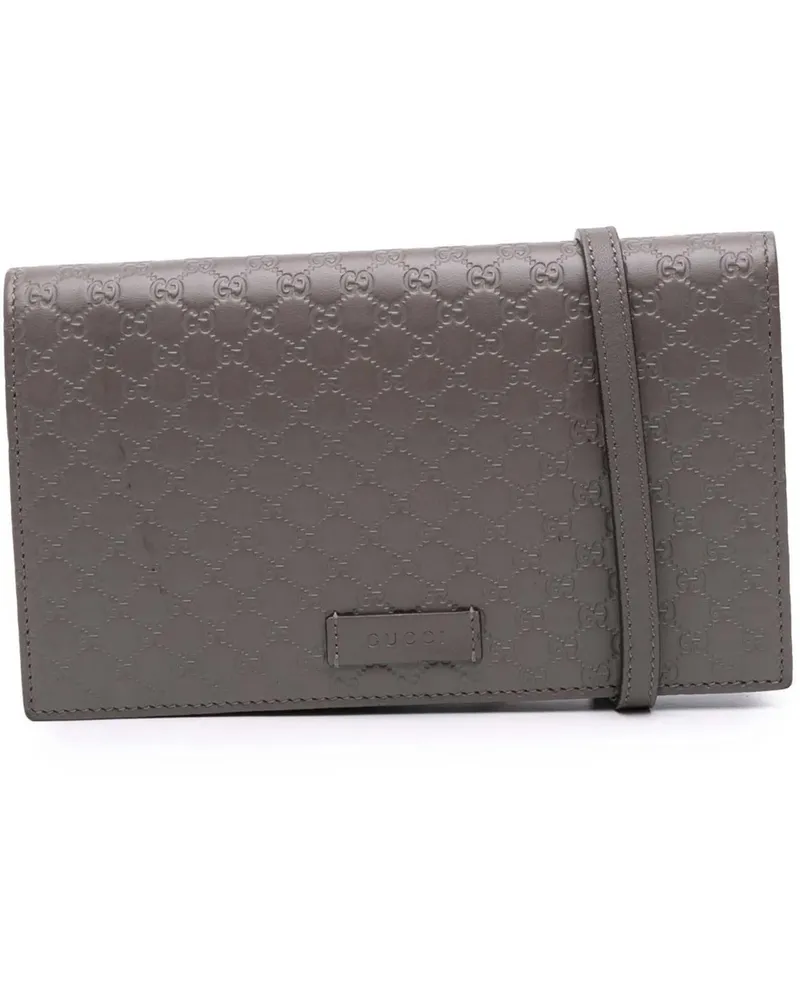 Gucci Hobo Bags Microssima Wallet on Strap braun Braun