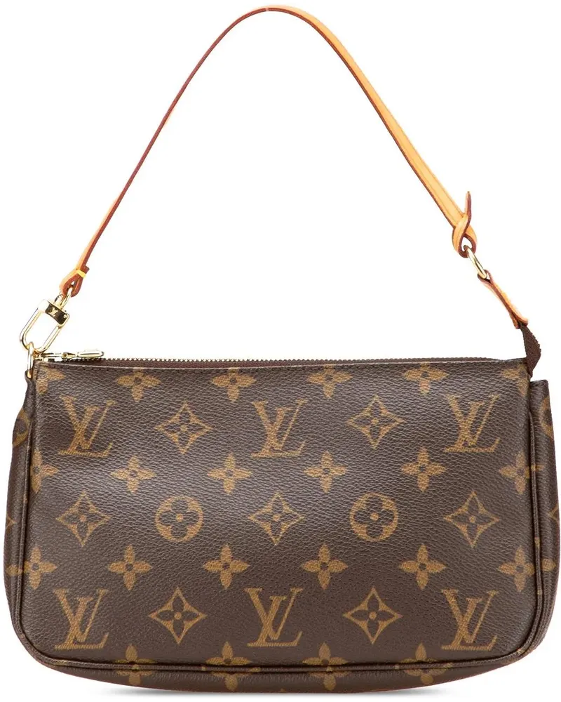 Louis Vuitton Hobo Bags Monogram Pochette Accessoires braun Braun