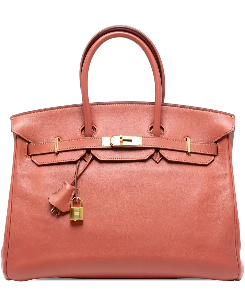 Hermès Crossbody Bags Swift Birkin Retourne 35 rosa Gold