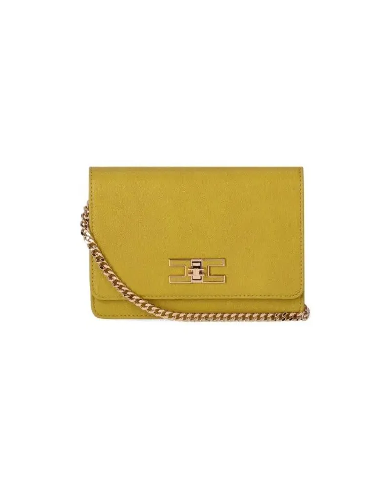 Elisabetta Franchi Hobo Bags Curry Crossbody Bag Yellow gelb Gelb