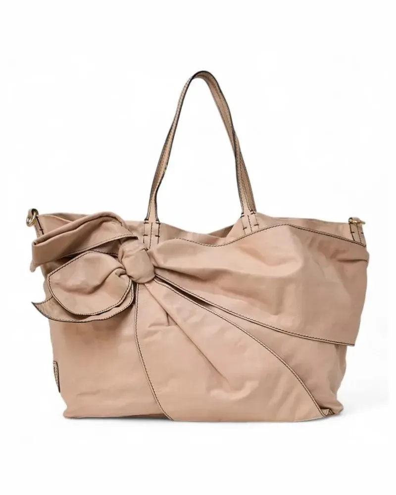 Valentino Garavani Hobo Bags Medium Pink Bow Shopper pink Rosa