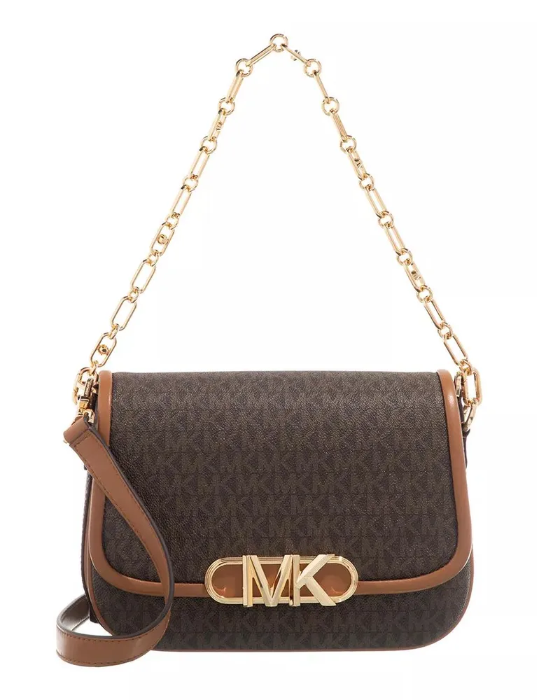 Michael Kors Crossbody Bags Parker Medium Saddle Messenger Braun