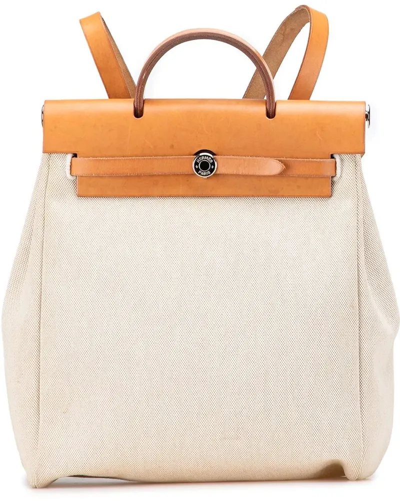 Hermès Rucksäcke Toile Herbag Backpack PM braun Braun