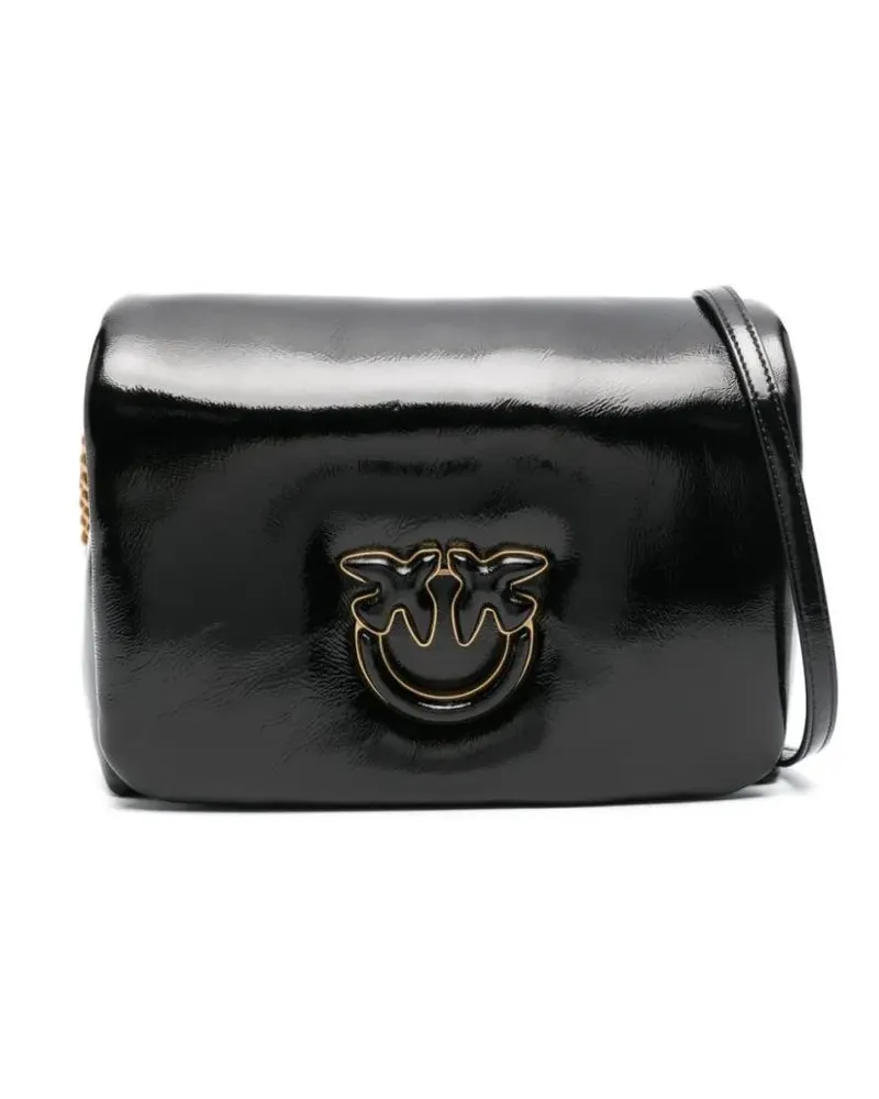Pinko Hobo Bags Love Leather Crossbody Bag schwarz Schwarz