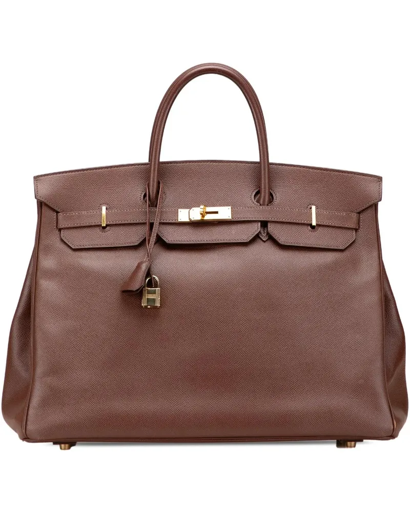 Hermès Crossbody Bags Courchevel Birkin Retourne 40 braun Braun