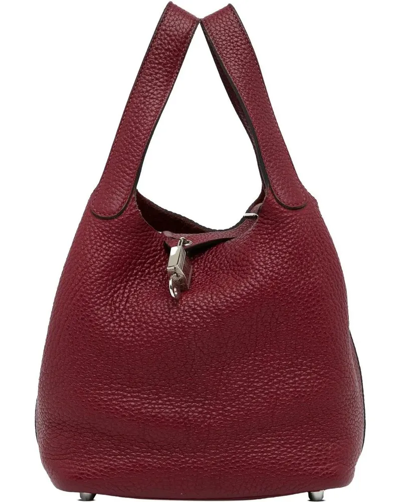 Hermès Crossbody Bags 2017 Clemence Picotin Lock 18 rot Rot