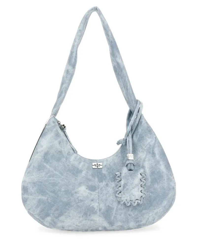 Ganni Hobo Bags Medium "Bleached" Hobo Bag blau Blau