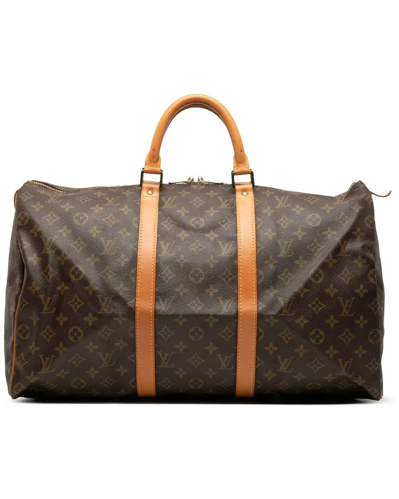 Louis Vuitton Weekender Monogram Keepall 50 braun Braun