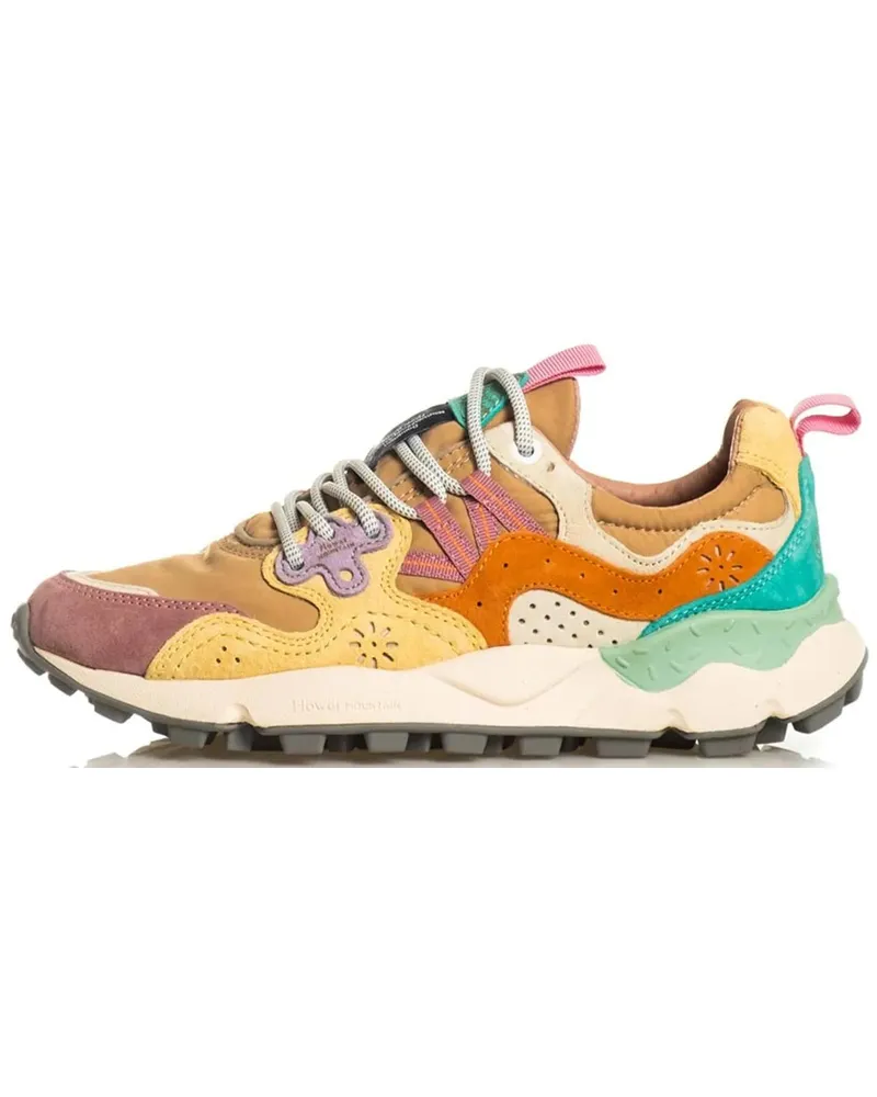 Flower MOUNTAIN Low-Top Sneaker Sneakers Pink rosa Gold