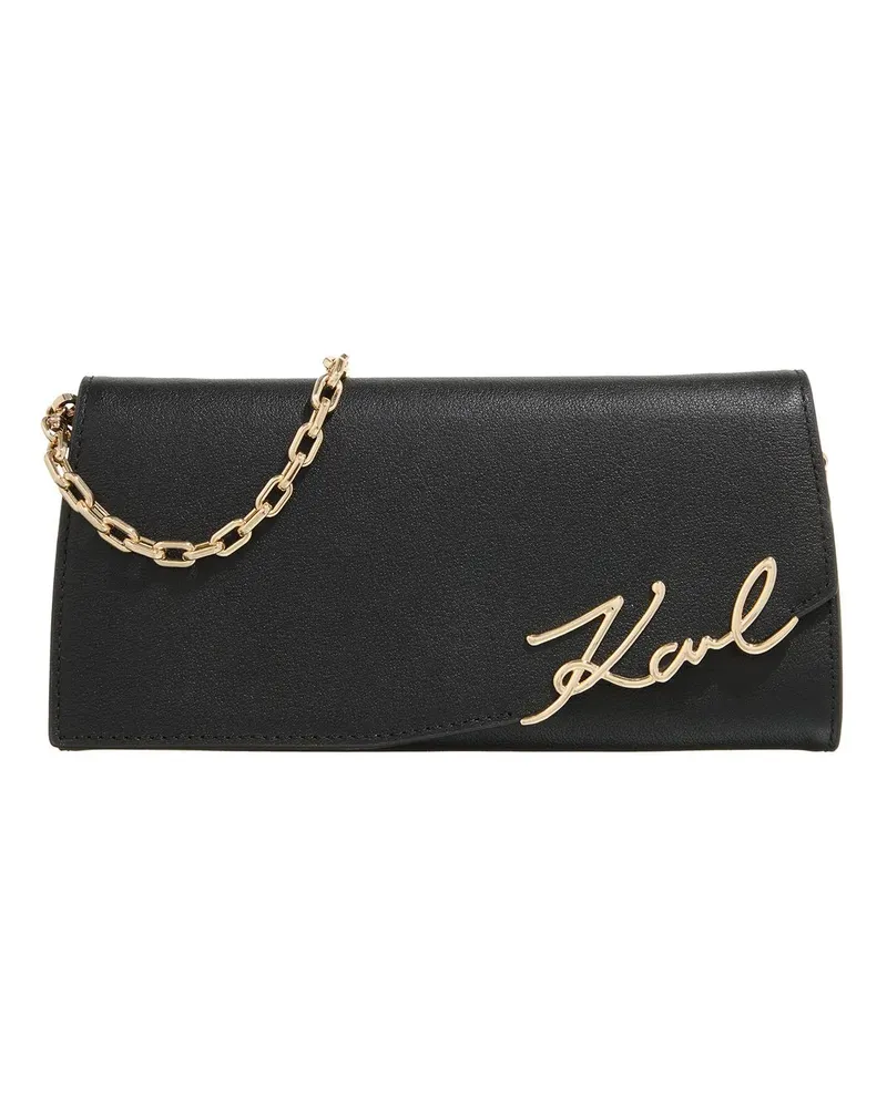 Karl Lagerfeld Portemonnaie K/Signature Cb Wallet Gp schwarz Schwarz