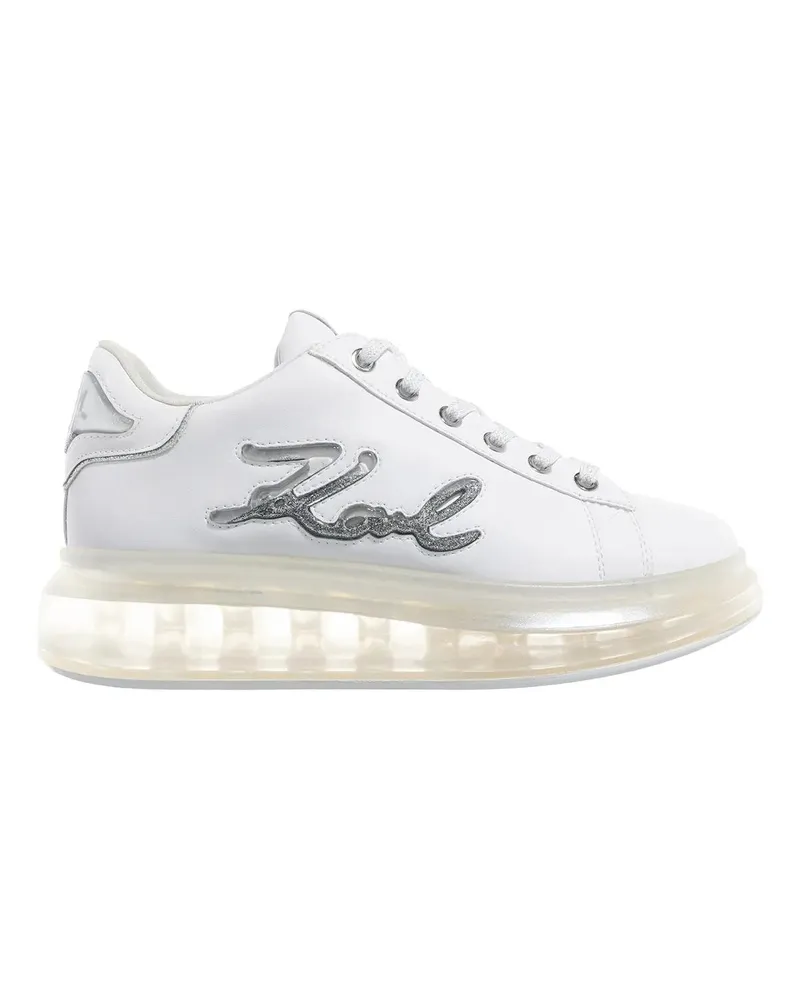 Karl Lagerfeld Low-Top Sneaker Kapri Kushion Signia Glitterflow weiß Weiß