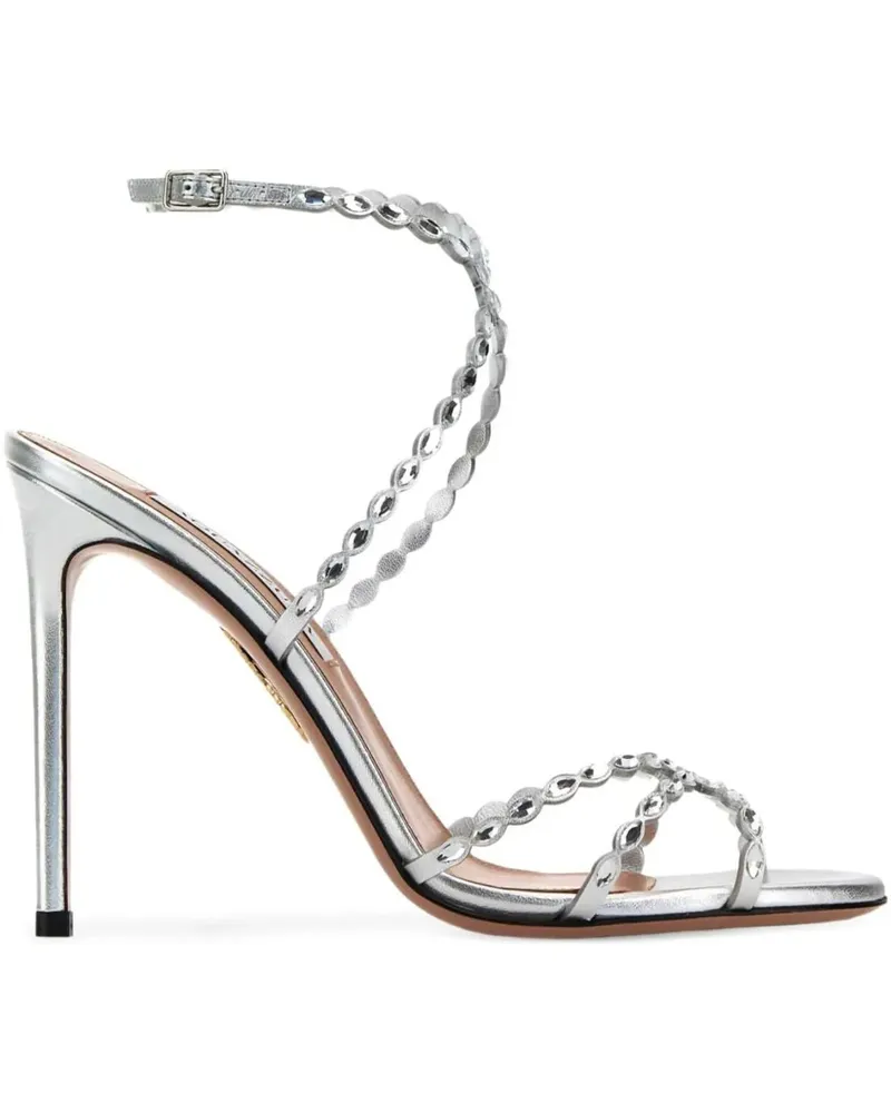 Aquazzura Sandalen Sandals Silver silberfarben Silber