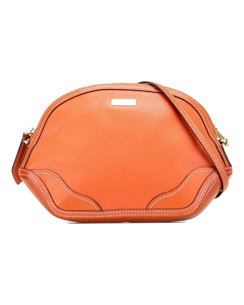Burberry Hobo Bags Grained Calfskin Crossbody orange Orange