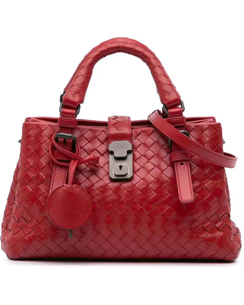 Bottega Veneta Hobo Bags 2012-2024 Mini Nappa Intrecciato Roma Satchel rot Rot