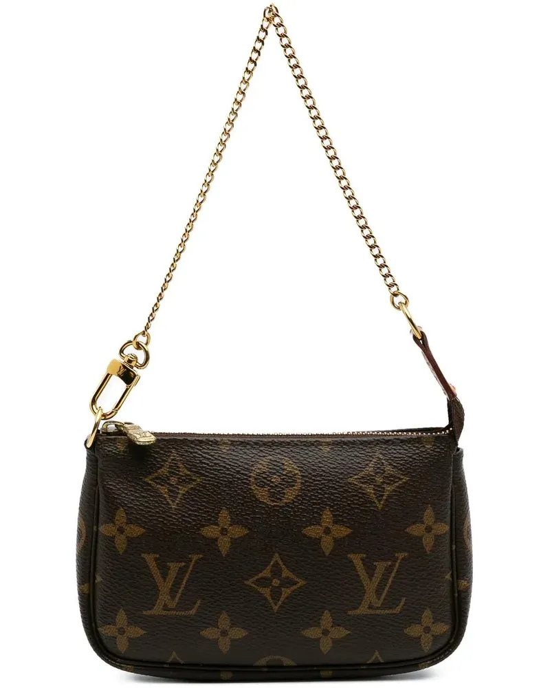 Louis Vuitton Crossbody Bags 2019 Monogram Mini Pochette Accessoires braun Braun